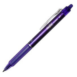 Penna a sfera a scatto frixionball clicker - punta 0,7mm - viola - pilot