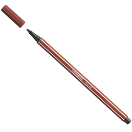 Pennarello pen 68  punta feltro - tratto 1,00mm - terra di siena - stabilo