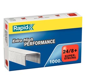Punti rapid super strong - 24/8+ - metallo - rapid - conf. 1000 pezzi