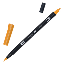 Pennarello dual brush n933 - orange - tombow