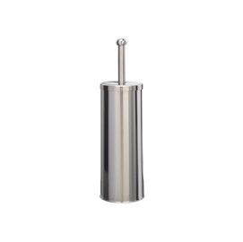 Portascopino basic metal - da terra - diametro 9,8 cm - altezza 38 cm - acciaio inox - medial international