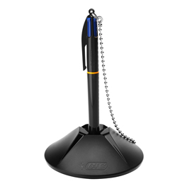 Pen desk 4 refills - punta 1,0mm - blu  - bic