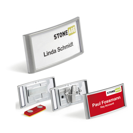 Portanome classic con magnete - 3,4x7,4 cm - durable - conf. 10 pezzi