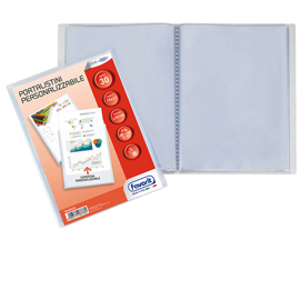 Portalistini personalizzabile sviluppo - liscio - 15x21 cm - 30 buste - trasparente - favorit