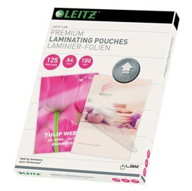 Pouches ilam - a4 - 216x303 mm - 2x125 micron - leitz - conf. 100 pezzi