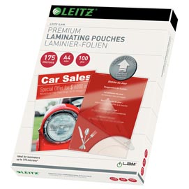 Pouches ilam - a4 - 216x303 mm - 2x175 micron - leitz - conf. 100 pezzi