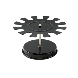 Portatimbri circolare - 12 posti - nero - metallo - koala