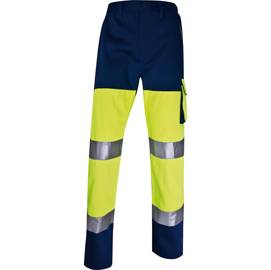 Pantalone alta visibilità phpa2 - sargia/poliestere/cotone - taglia xl - giallo fluo - deltaplus