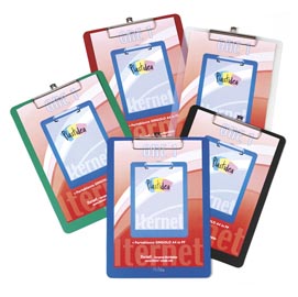 Portablocco con molla in metallo - copertina in ppl - a4 - blu - iternet