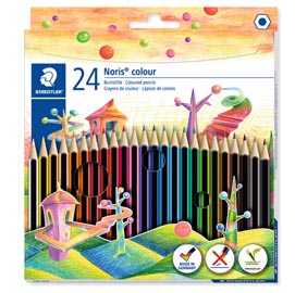 Pastelli colorati noris colour - staedtler - astuccio 24 pastelli colorati