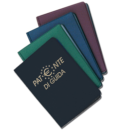 Porta patente europea - con stampa - 2 tasche - alplast - conf. 24 pezzi