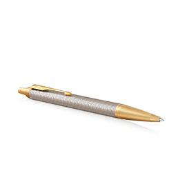 Penna a sfera im premium - metal chiselled - stilo m - grey - parker