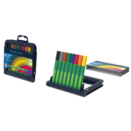 Pennarello link-it punta feltro - punta 1,00mm - colori assortiti  - schneider - astuccio 8 colori