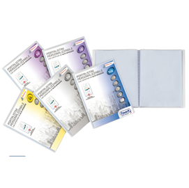 Portalistini personalizzabile premium - liscio - 22x30 cm - 20 buste - trasparente - favorit