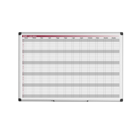 Planner magnetico annuale - 90x60 cm - silver - bi-office