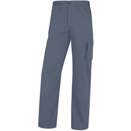 Pantalone da lavoro palaos paligpa - cotone - taglia l - grigio - deltaplus
