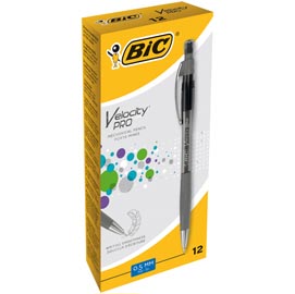 Portamine velocity pro - mina 0,50mm - fusto grigio - bic - scatola 12 portamine