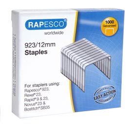 Punti in metallo - 23/12 - metallo - rapesco - conf. 1000 pezzi