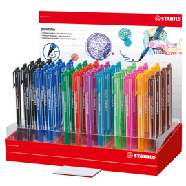 Penne pointmax - colori assortiti - stabilo - espositore 48 penne