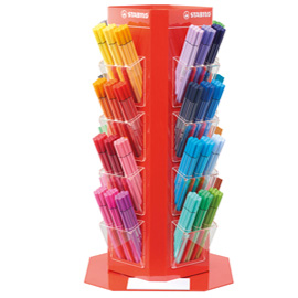 Pen 68 - colori assortiti - stabilo - espositore 480 penne