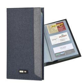 Portabiglietti city time in tessuto - grigio - niji