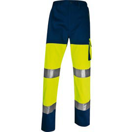 Pantalone alta visibilità phpa2 - sargia/poliestere/cotone - taglia xxl - giallo fluo - deltaplus