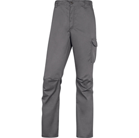 Pantalone da lavoro panostrpa - sargia/poliestere/cotone/elastan - taglia l - grigio/nero - deltaplus