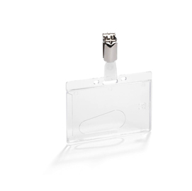 Portabadge rigido - 5,4x8,5 cm - durable - conf. 50 pezzi