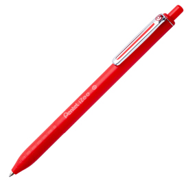 Penna a sfera a scatto izee - punta 0,7 mm - rosso - pentel