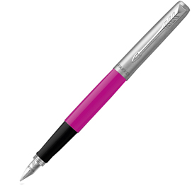 Penna stilo jotter original - con cappuccio - punta m - fusto magenta - parker