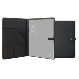 Portablocco canvass - in tela - con laccio - 26x33 cm - nero - intempo