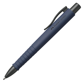 Penna a sfera poly ball - punta 0,7mm - fusto blu navy - faber-castell