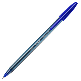 Penna a sfera con cappuccio cristal® exact - punta 0,7 mm - blu - 20 pz - bic®