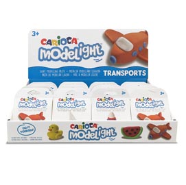 Pasta model light - tema mezzi di trasporto - carioca - expo 16 pot 30gr