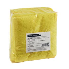 Panni microfibra ultrega - 40x40 cm - giallo - perfetto - pack 10 pezzi
