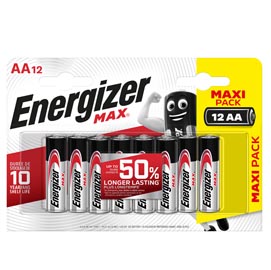 Pile stilo aa - 1,5v - energizer max - conf. 12 pezzi