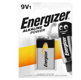 Pila transitor - 9v - energizer alkaline power - conf. 1 pezzo