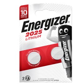 Pile cr2025 lithium - 3v - energizer specialistiche - conf. 2 pezzi