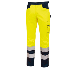 Pantalone invernale alta visibilità beacon - giallo fluo - taglia xxl - u-power