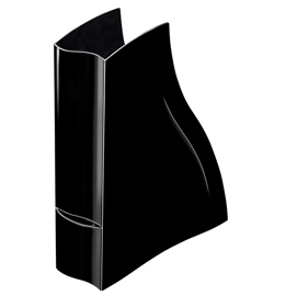 Portariviste ellypse - 100% riciclabile - nero - 278x83 h325mm - cep