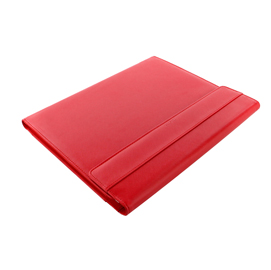 Portablocco saffiano - similpelle - chiusura magnetica - rosso - 32,1x25,5x3 cm - filofax
