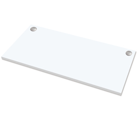 Piano di lavoro per scrivania cambio - 160x80x2,5 cm - bianco - fellowes