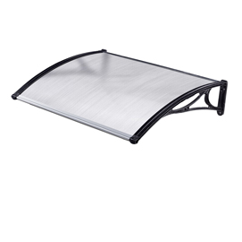 Pensilina modulare satinato opalino - 150 x 100 cm - in policarbonato alveolare - garden friend