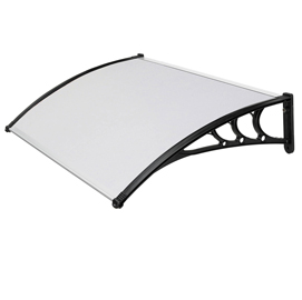 Pensilina modulare satinato opalino - 120 x 80 cm - in policarbonato compatto - garden friend