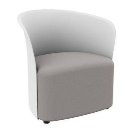 Poltrona crown - bianco - paperflow