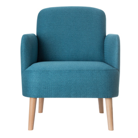 Poltrona brooks - blu - paperflow