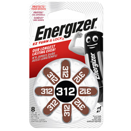 Pile per apparecchi acustici 312 zinc air - energizer - blister 8 pezzi