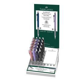 Portamine apollo - 0,7 mm - colori assortiti - faber-castell - expo 20 pezzi