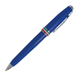Penna sfera aldo domani - punta m - fusto azzurro italia - monteverde