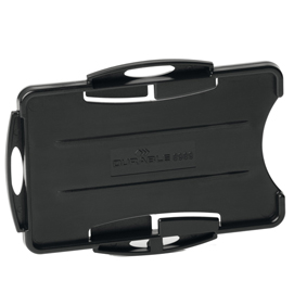 Portabadge eco - per 2 tessera - 54 x 87 mm - nero - durable - conf. 10 pezzi